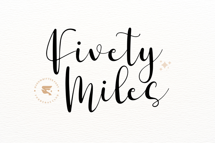 Fivety Miles Font