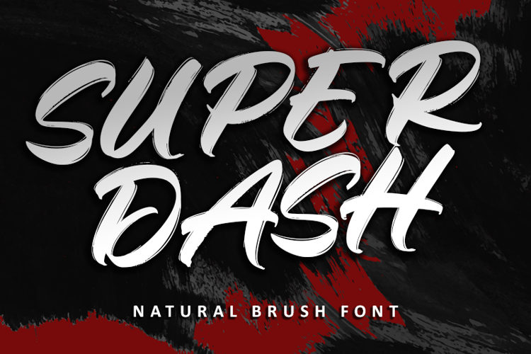 Preview of Super Dash Font