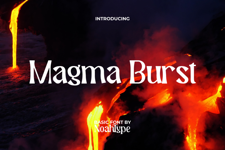 Preview of Magma Burst Font