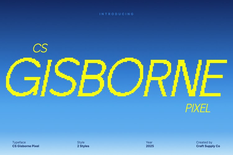 Preview of CS Gisborne Pixel Font