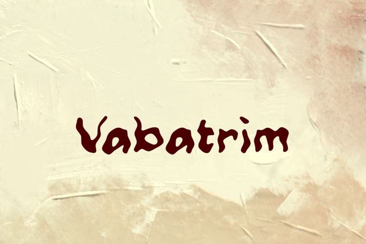 Preview of v Vabatrim Font