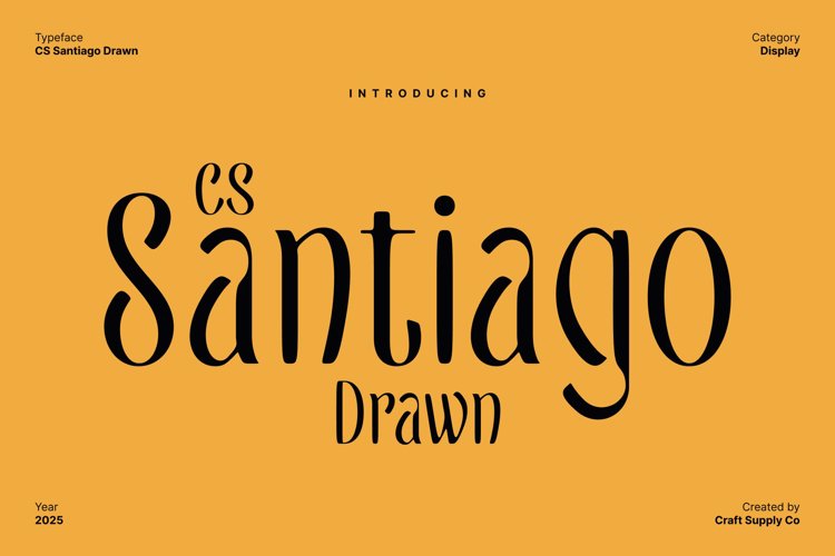 Preview of CS Santiago Drawn Font