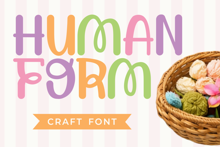 Preview of Human Form Font