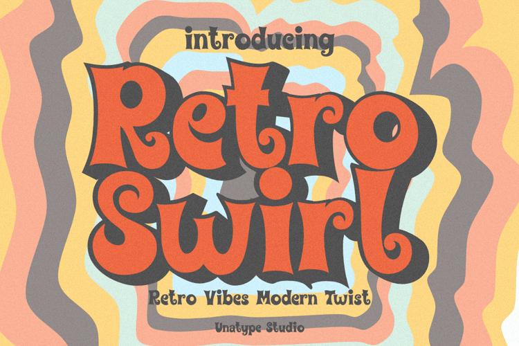 Retro Swirl Font