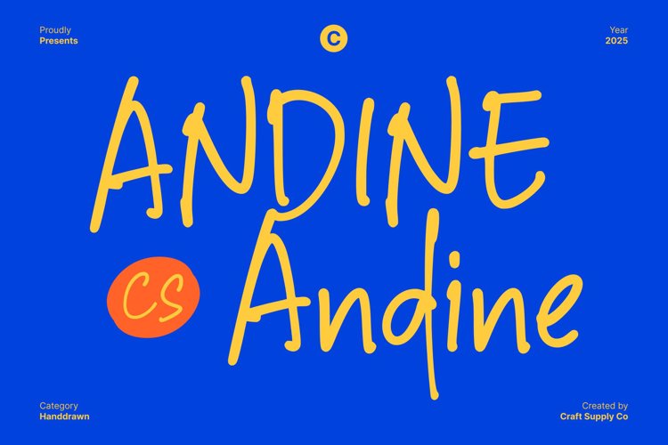 Preview of CS Andine Font