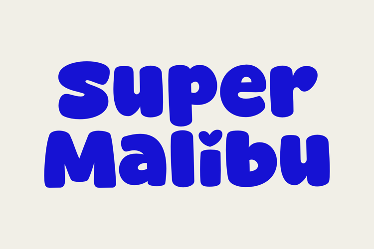 Preview of Super Malibu Font