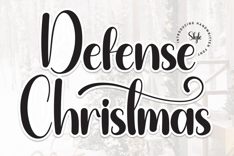 Preview of Defense Christmas Font