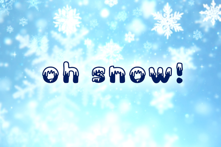 oh snow Font