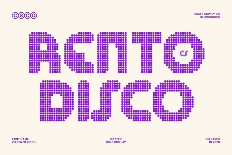 Preview of CS Rento Disco Font