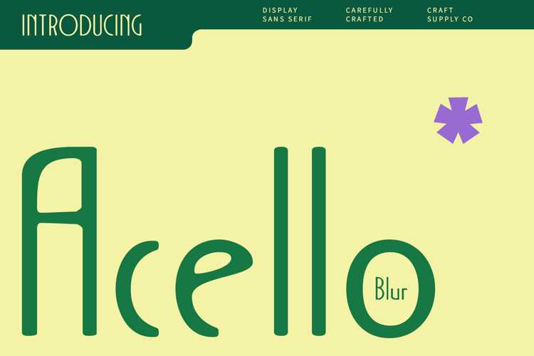 Acello Blur Font