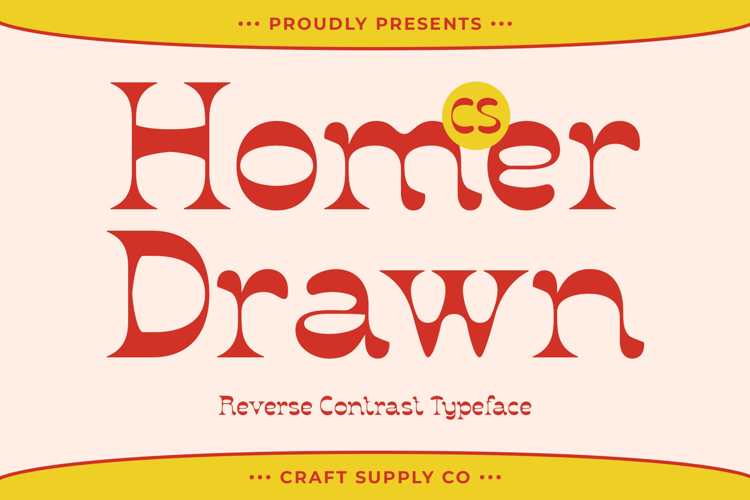 Preview of CS Homer Drawn Font