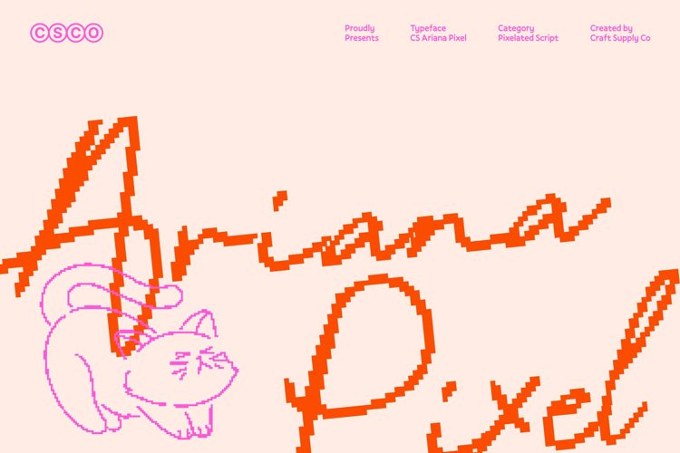 Preview of CS Ariana Pixel Font