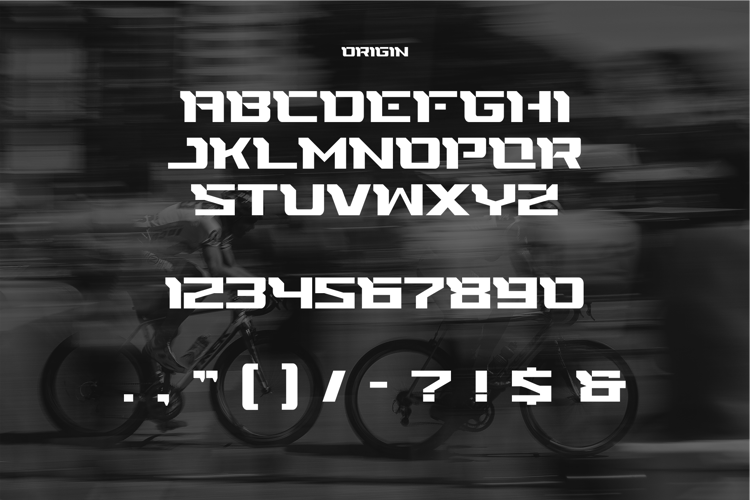 Preview of Origin Font