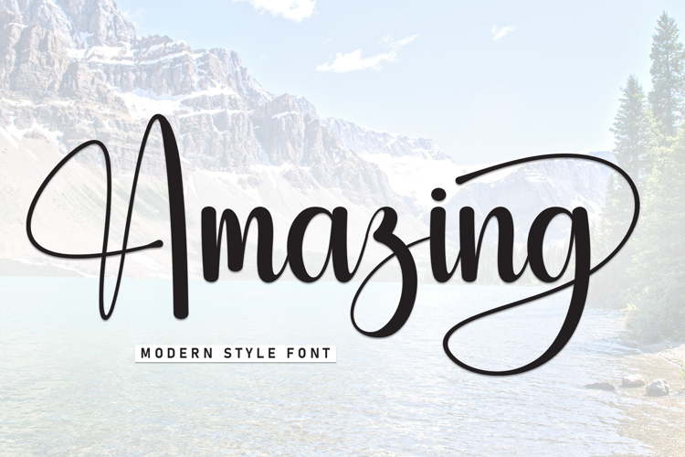 Preview of Amazing Font