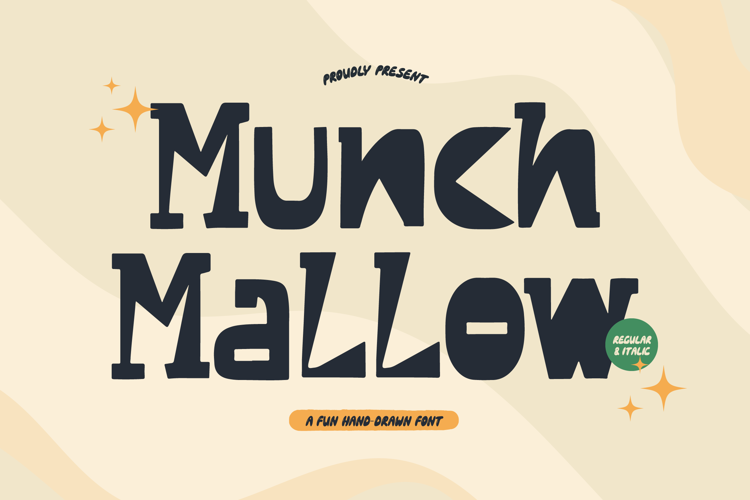 Preview of Munch Mallow Font