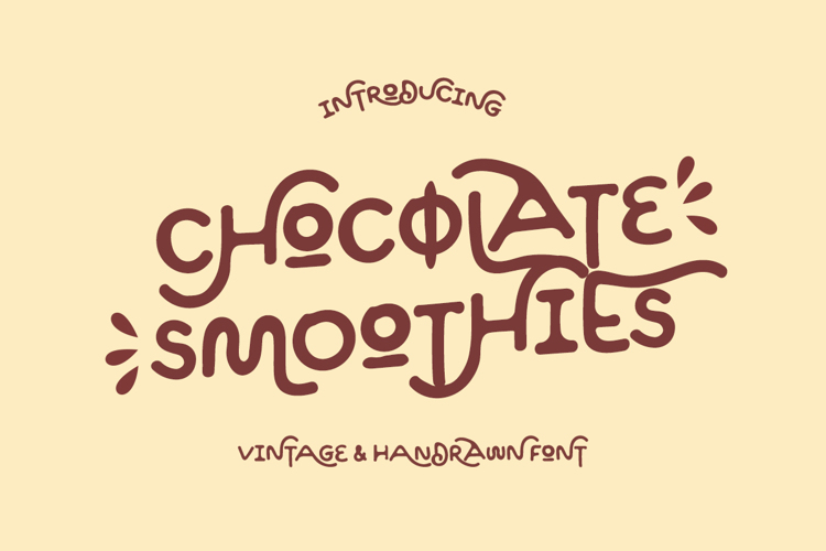 Chocolate Smoothies Font