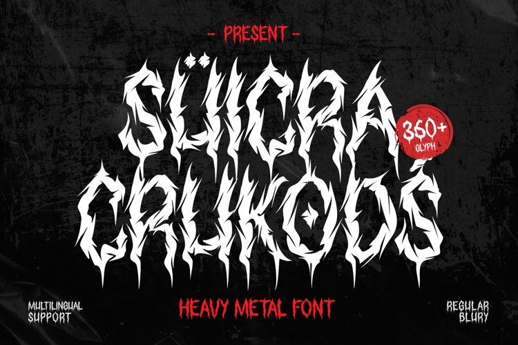 Preview of Suicra Crukods Font