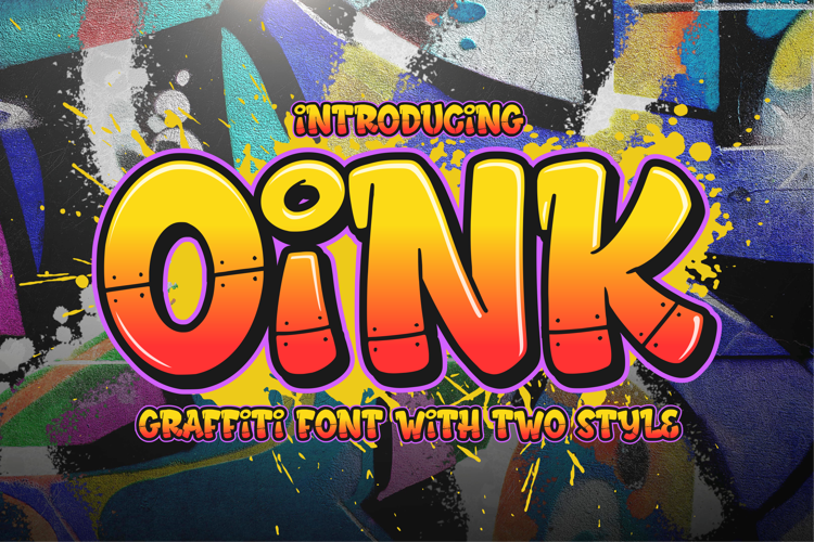 Oink Blocky Font