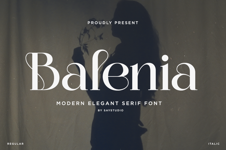 Preview of Balenia Font