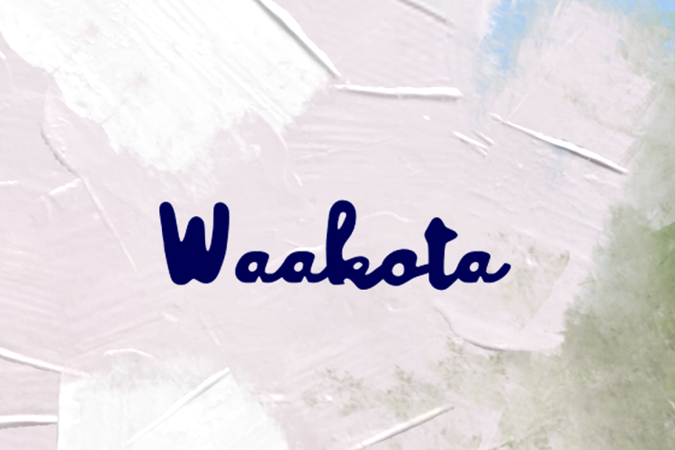 Preview of w Waakota Font