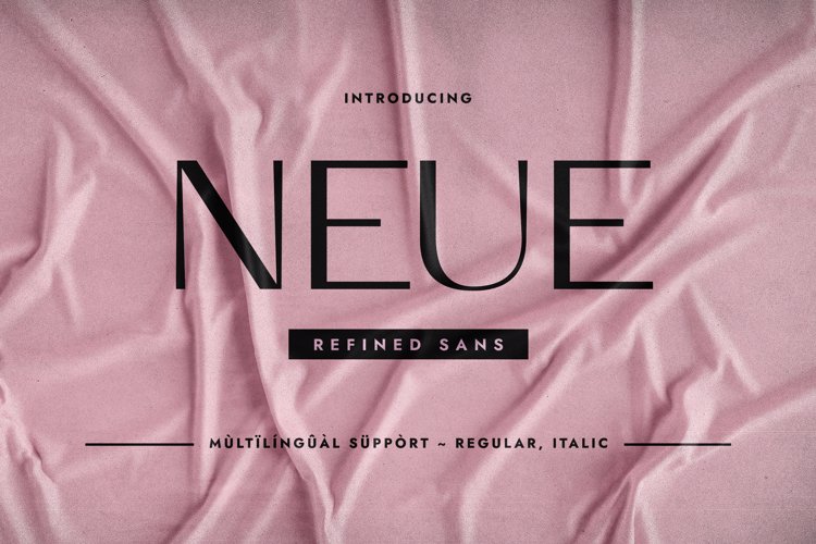 Preview of Neue Font