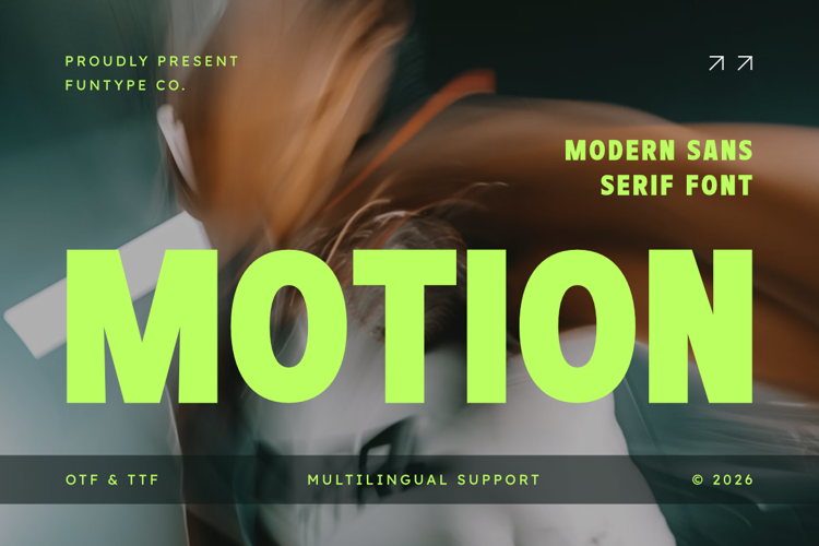 Preview of Motion Font