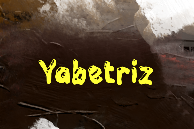 Preview of y  Yabetriz Font