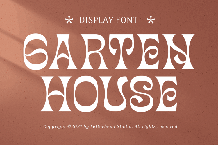 Garten House Font