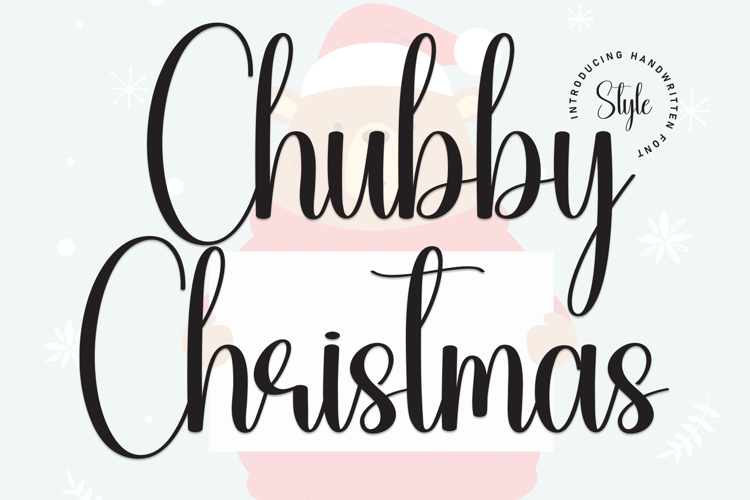 Preview of Chubby Christmas Font