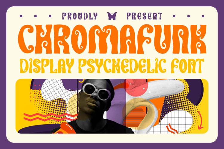 Preview of Chromafunk Font