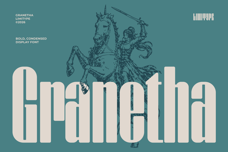 Preview of Granetha - Bold Condensed Font