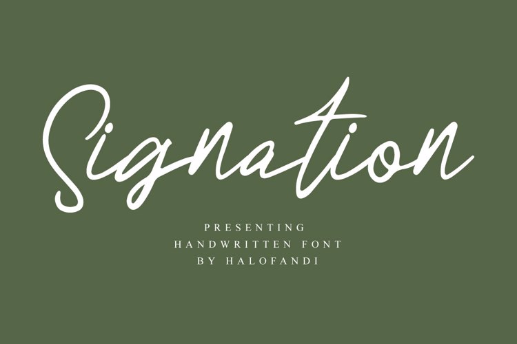 Signation Font