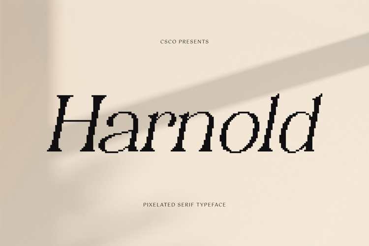 Preview of Harnold Pixel Font