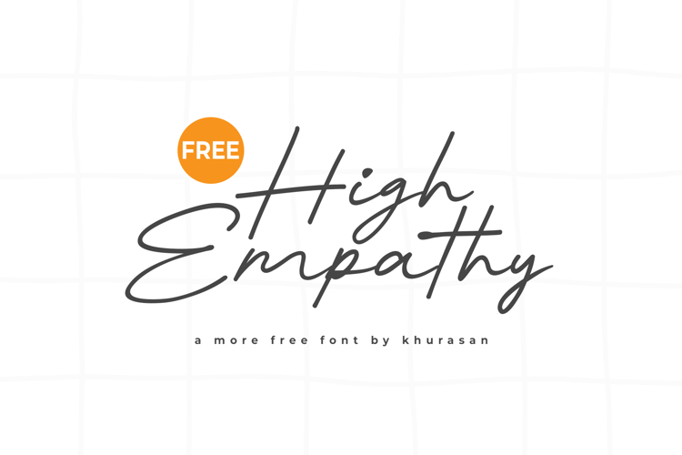 Preview of High Empathy Font