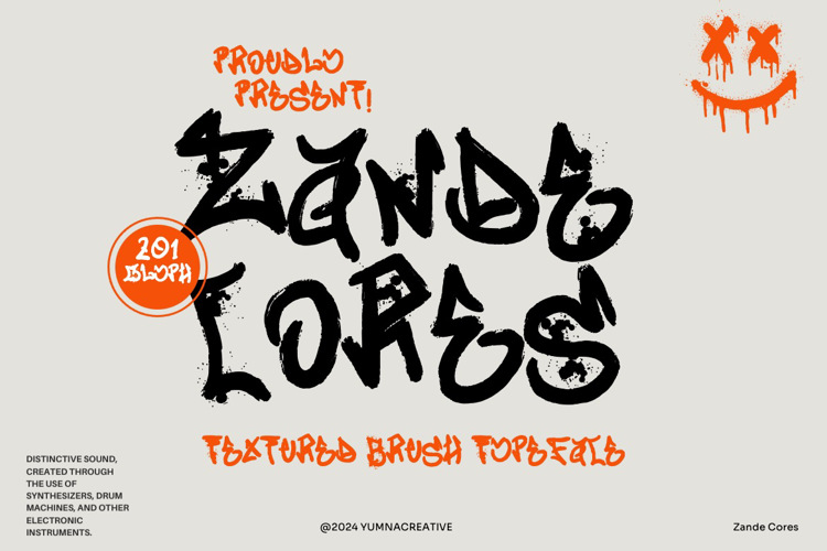 Zande Cores Font