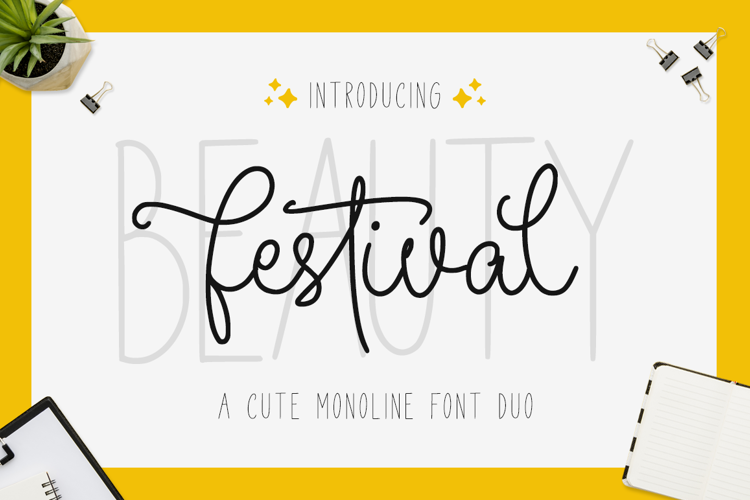 Preview of Beauty Festival Font