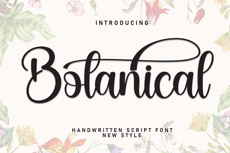 Preview of Botanical Font