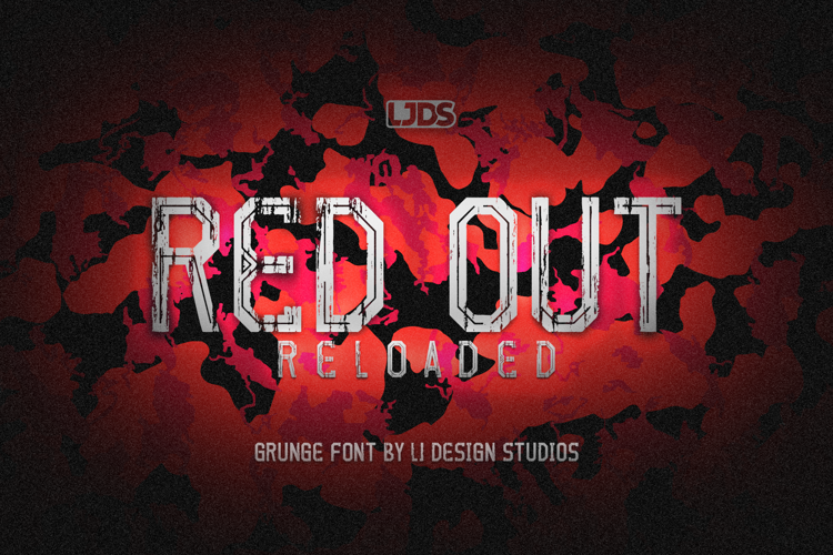 Preview of Red Out Reloaded Font