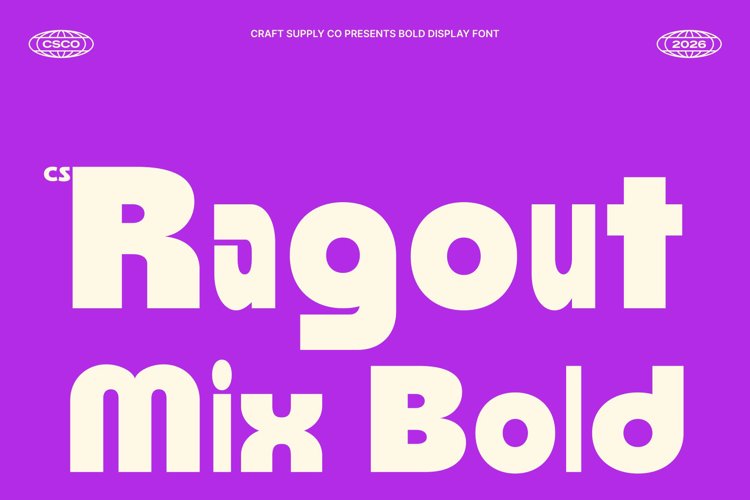 Preview of CS Ragout Mix Font