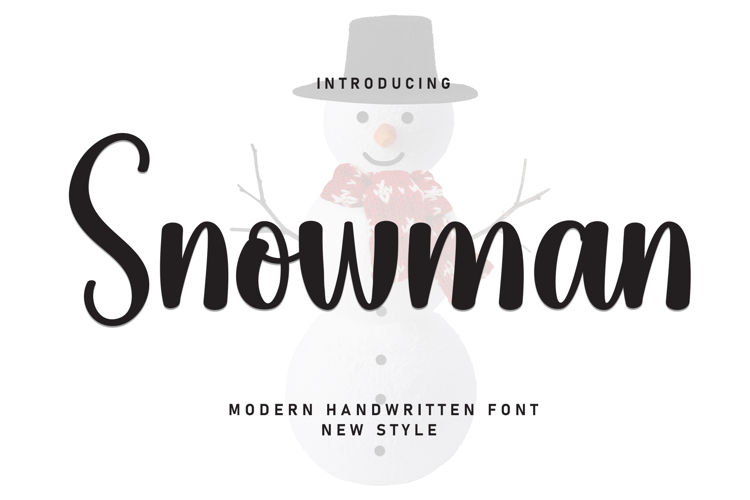Preview of Snowman Font