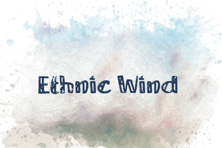 e Ethnic Wind Font