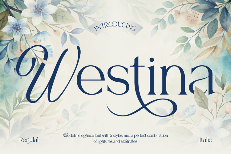 Preview of Westina Font