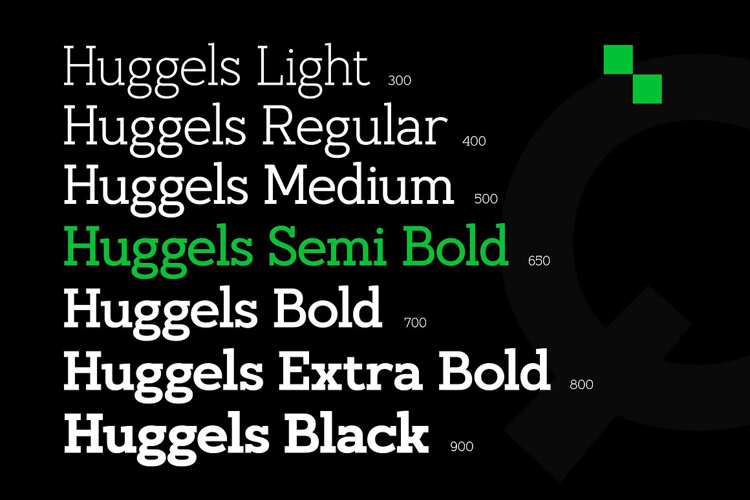 Preview of Hugells Font