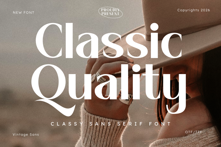 Preview of Classic Quality Font