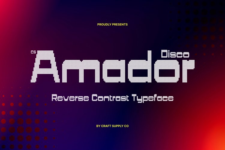 Preview of CS Amador Disco Font