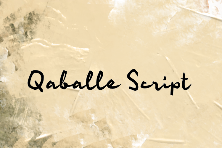 Qaballe Script Font