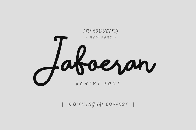Jaboeran Trial Regular Font