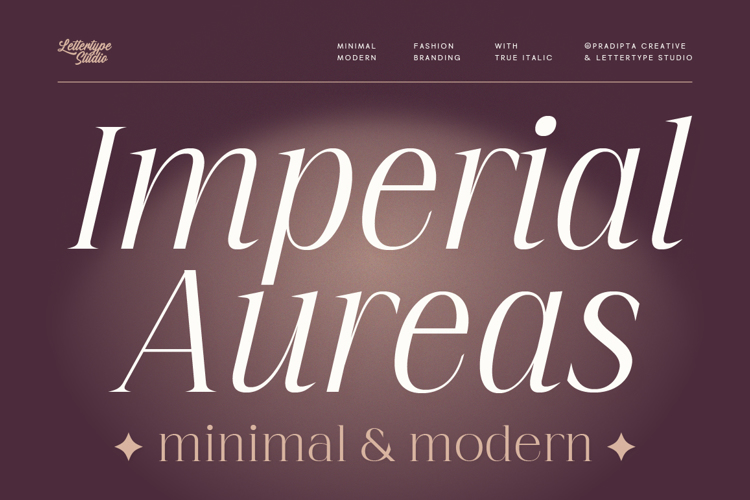 Preview of Imperial Aureas Font