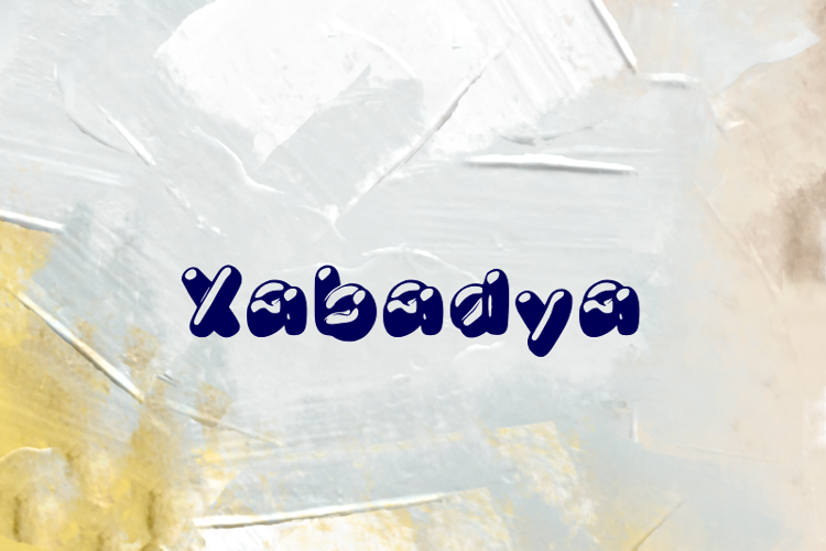 Preview of x  Xabadya Font