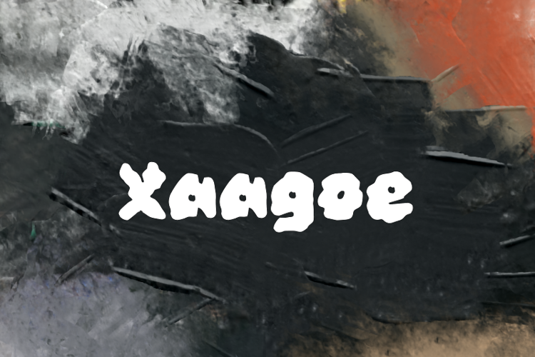 Preview of x  Xaagoe Font